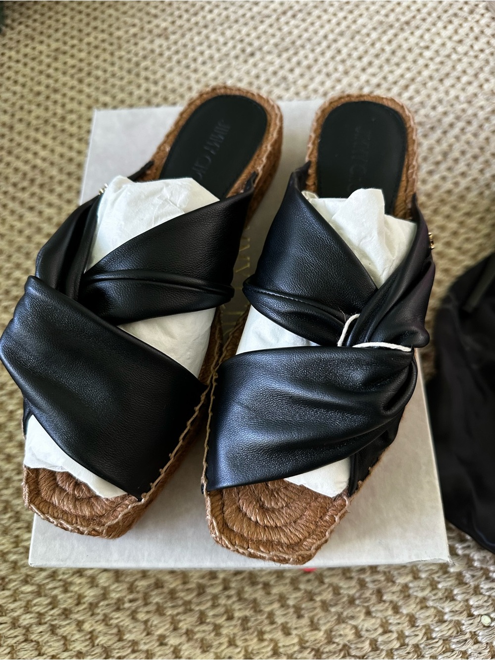 Brand new Jimmy Choo Twisted Slide Espadrille Sandals - Women